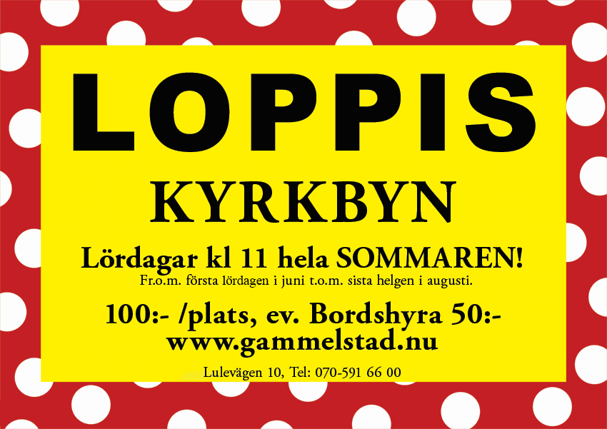 Loppis kyrkbyn Gammelstad